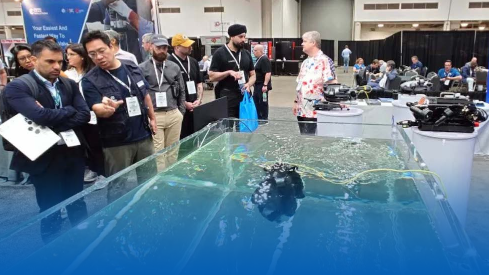 洋上エネルギー・点検の未来がここに！QYSEA AI水中ロボットがOffshore Technology Conferenceに登場